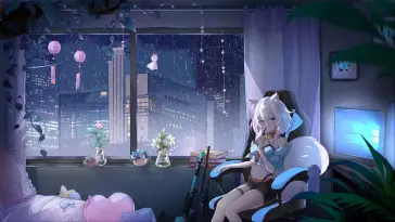 Anime Girl With Animal Ears live wallpaper download