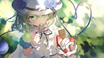 Koishi Komeiji's Enigmatic Presence in Touhou live wallpaper download