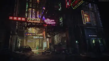Cyberpunk Chinatown live wallpaper download
