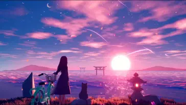 Purple Sunset live wallpaper download