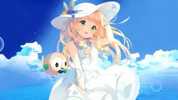 Rowlet and Lillie live wallpaper download