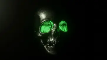 Skull With Green Eyes live wallpaper download