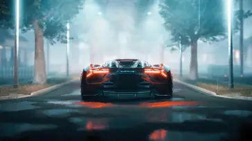 LAMBORGHINI TERZO MILLENNIO in a Rain Shadow live wallpaper download