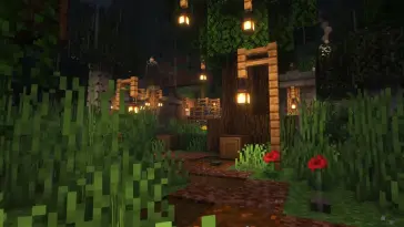 Minecraft Rainy Landscape live wallpaper download