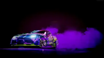 Toyota Supra Car Racing Drift at Night live wallpaper download