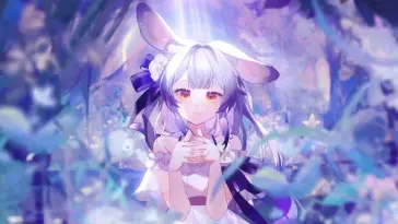 Playful Anime Rabbit Girl live wallpaper download