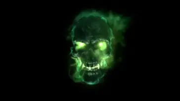Spectral Green Ghost Skull live wallpaper download