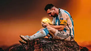 Messi With FIFA World Cup Trophy live wallpaper download