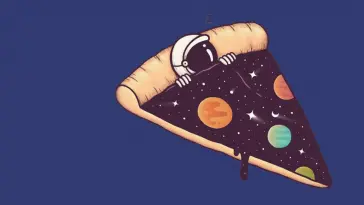 Spaceman in Pizza live wallpaper download