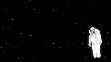 Astronaut Skeleton in Space live wallpaper download