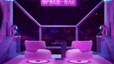 Pink Space Ship live wallpaper download