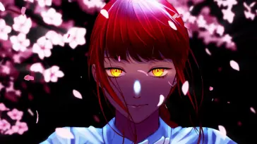 Makima in Sakura Leaves live wallpaper download