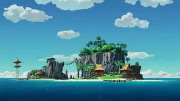 Cartoon Tropical Island live wallpaper download