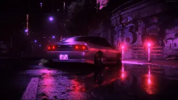 Cyberpunk NISSAN 180SX live wallpaper download