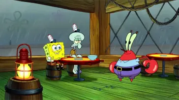 Rainy Day at the Krusty Krab (Spongebob) live wallpaper download