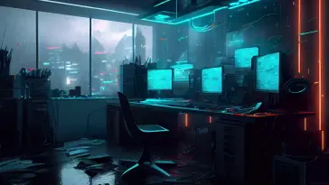 Dark Hacker Room live wallpaper download