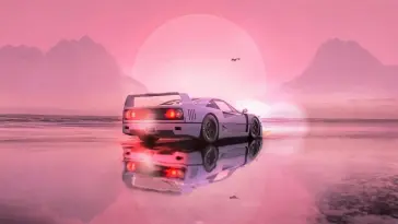 Aesthetic Ferrari F40 (Forza Horizon) live wallpaper download