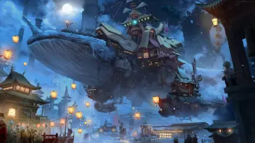 Liyue Harbor Whale (Genshin Impact) live wallpaper download