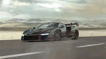 SPEEDING Black McLaren Senna live wallpaper download