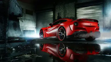 RED FERRARI in Garage live wallpaper download