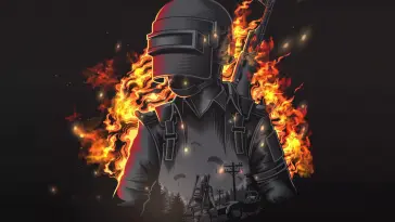 Fire in PUBG live wallpaper download
