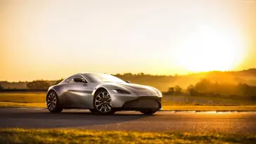 Silver ASTON MARTIN VANTAGE live wallpaper download