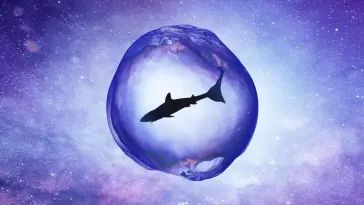 Shark in Space live wallpaper download