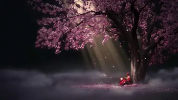 Under the Cherry Tree live wallpaper download