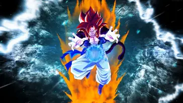 GOGETA Delivers a Strong Blast of Energy (DRAGON BALL LEGENDS) live wallpaper download