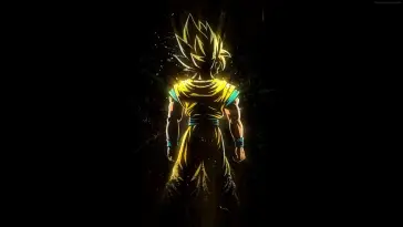 Black Background With Goku (DRAGON BALL Z) live wallpaper download