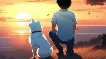 Boy With Dog live wallpaper download