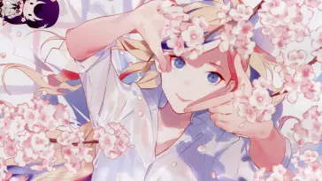 Girl Under Sakura Tree live wallpaper download