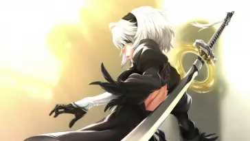 2B With Sword live wallpaper download