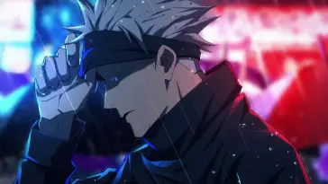 Satoru Gojo Under the Rain live wallpaper download