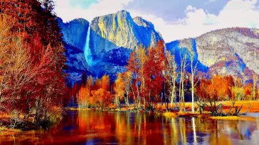 Fall at the Pond live wallpaper download