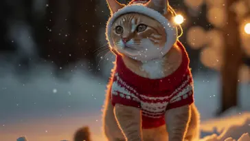 Christmas Cat live wallpaper download