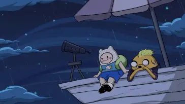 Finn and Jake Waiting in Stormy Weather live wallpaper download