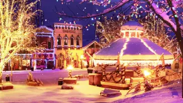 City Center on Christmas live wallpaper download