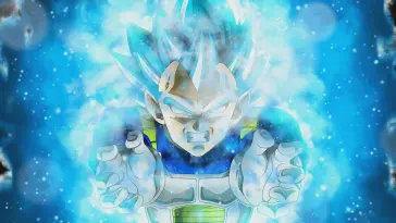 Vegeta With Magical Blue Sparkles and Smoke live wallpaper download