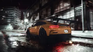 Porsche GT3RS in Rain live wallpaper download