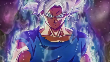 Silver-Haired Goku in His Ultra Instinct Power (Dragon Ball) live wallpaper download