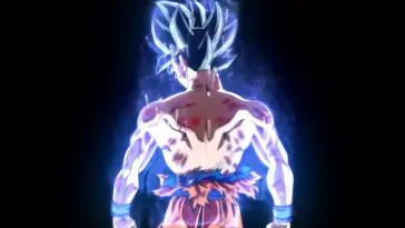 Goku Black Floating With Blue Aura Around live wallpaper download