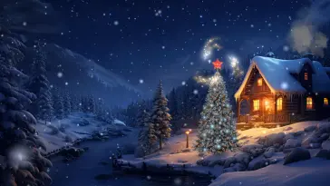 Starry Night in Christmas live wallpaper download