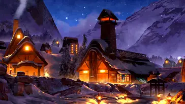 Cozy Winter Village live wallpaper download