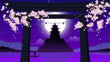 Blossom Bliss at the Pagoda live wallpaper download