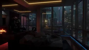 Rainy City Landscape live wallpaper download