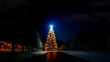 Shining Christmas Tree live wallpaper download