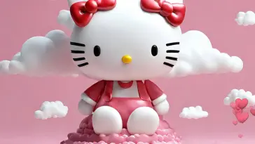 Hello Kitty Flying live wallpaper download