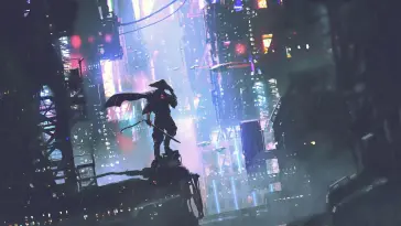 Cyberpunk Ronin live wallpaper download