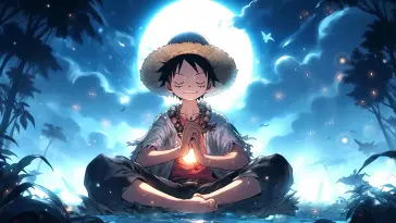 Luffy Moonlight Meditation live wallpaper download